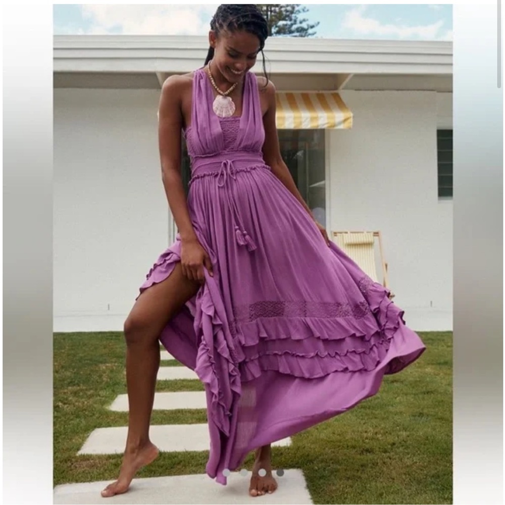 Free People Santa Maria maxi in purple